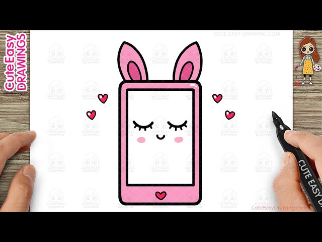 How to Draw a Cute Mobile Simple & Easy for Kids