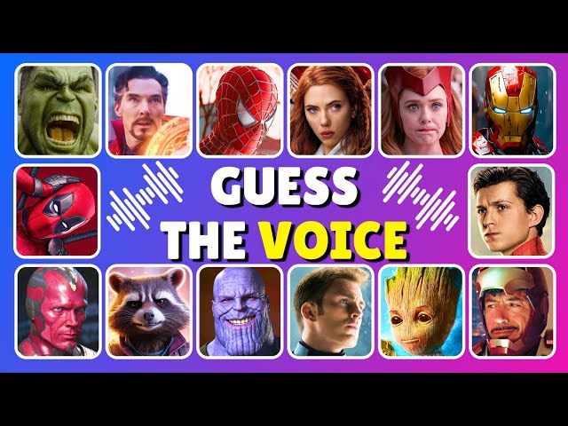 Superhero By Voice 🔊✅  | Avengers quiz | Guess the Superhero