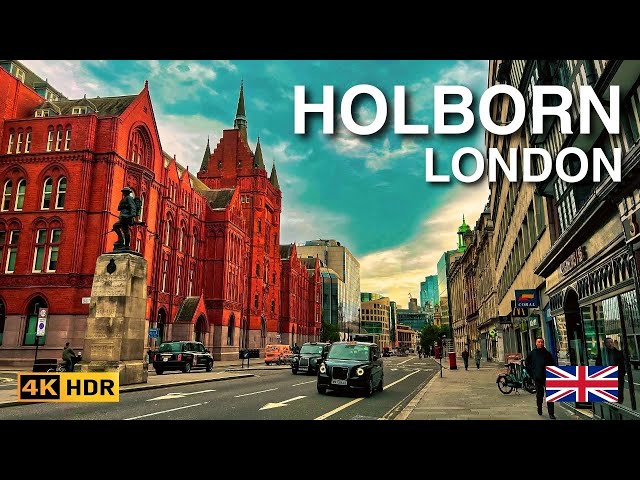 Holborn London Walking Tour | Vibrant Autumn Central London Walk 🍂 | 4K HDR