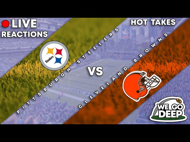 Steelers @ Browns Week 12 Reactions + Hot takes | We Go Deep Football Podcast