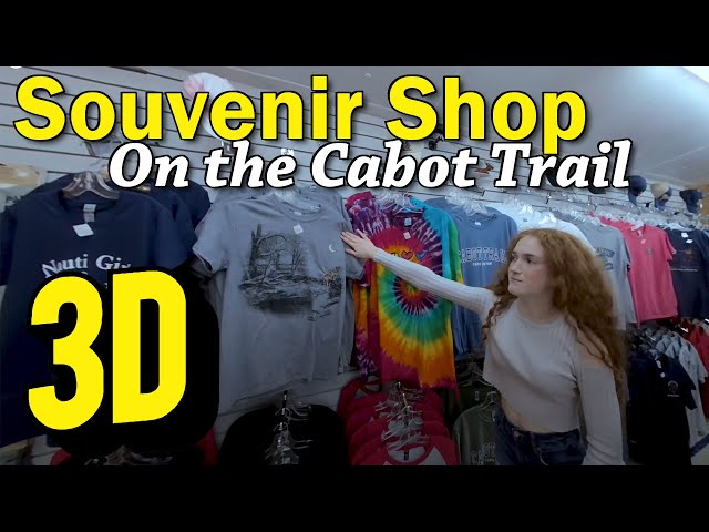 Souvenir Shop on the Cabot Trail Cardinal Points Gift Shop & Ice Cream Parlour Cape Breton VR 180 3D