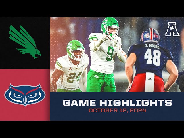 Game Highlights: North Texas vs Florida Atlantic (Oct. 12, 2024)