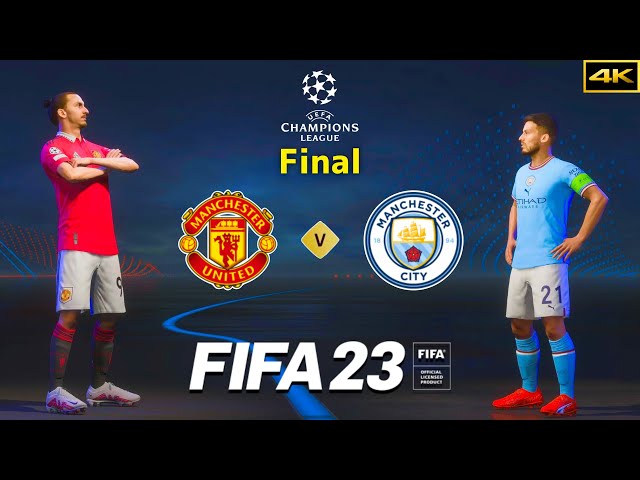 FIFA 23 - MANCHESTER UNITED vs. MANCHESTER CITY - Ft. Ibrahimović, Silva - UCL Final - PS5™ [4K]