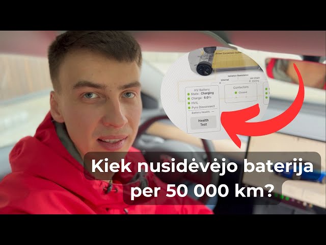 Baterijos "health test" Tesla Model 3 po 2.5 metų ir 50 000 km. Kaip pasitikrinti pačiam?