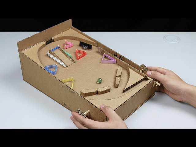 How to make a Pinball Machine with Cardboard at Home