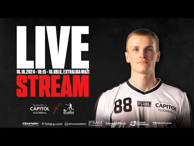 LIVESTREAM | TEMPISH CAPITOL Floorball Club vs FaBK ATU Košice (Ex. muži, 10. kolo)