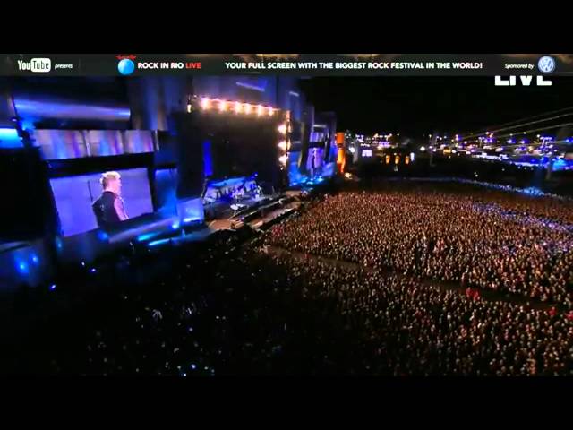 Metallica Fail - Lars battery fail in the introduction of im evil at Rock in Rio!