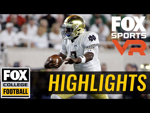 Brandon Wimbush somehow avoids sack, runs for first down | 360° VIDEO | FOX COLLEGE FOOTBALL