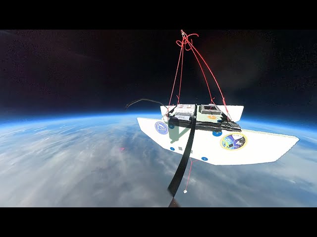 BUBBLE 5 - stratospheric balloon flight to 33 km - full flight 360° video