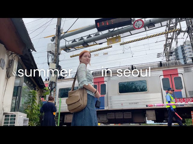 a week in my life in seoul, korea vlog 📹 (new neighborhoods, cafe dates, cooking, surviving summer)