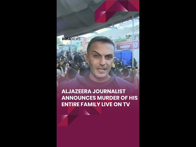 Al-Jazeera Journalist Announces Murder Of His Entire Family Live On TV