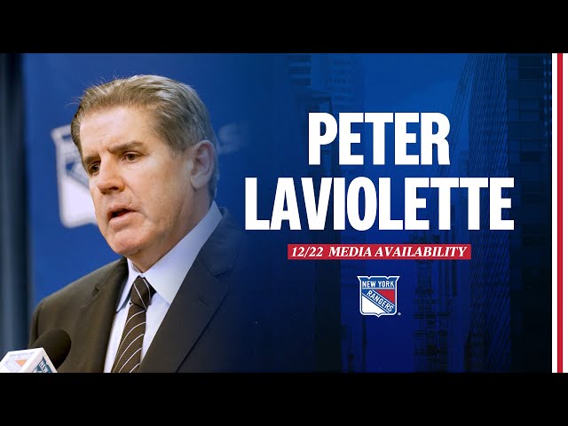 NYR vs EDM: Peter Laviolette Postgame Media Availability | December, 22 2023