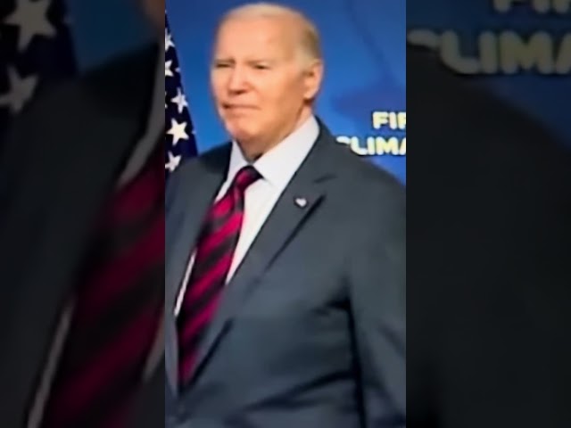 President Joe Biden was asked by reporters about hostages held by Hamas after climate change speech