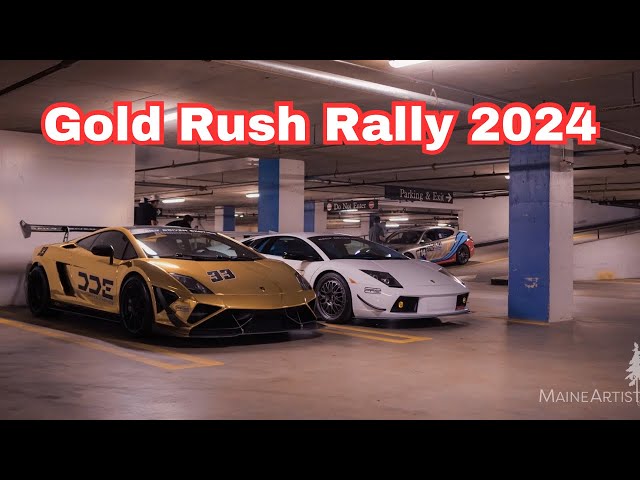 Gold Rush Rally Boston 2024! DDE, Lamborghini SVJ, Ferrari F1 Car, And More!! Part 1/2