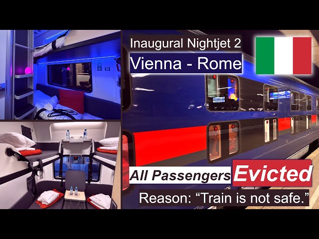 ÖBB Nightjet 2 Inaugural Train Vienna - Rome FAILURE: Train ended in Florence