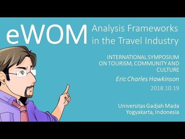 eWOM Analysis Frameworks in the Travel Industry [VR180]