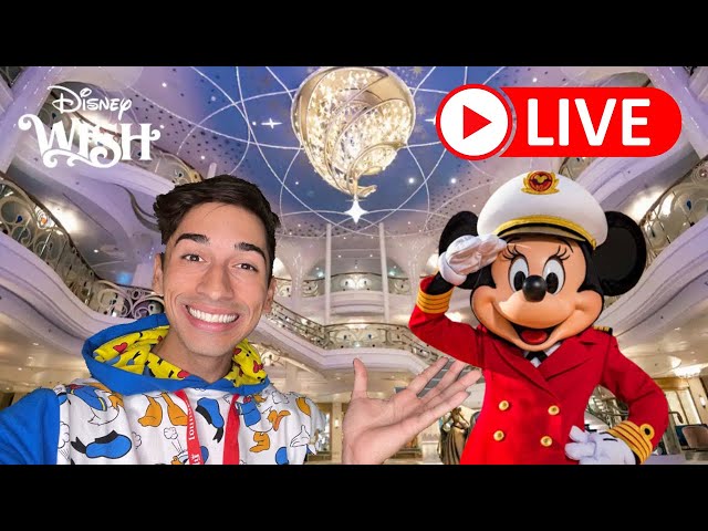 🔴 Live From The Disney Wish! Disney’s NEWEST Cruise Ship | I'M EXCITED