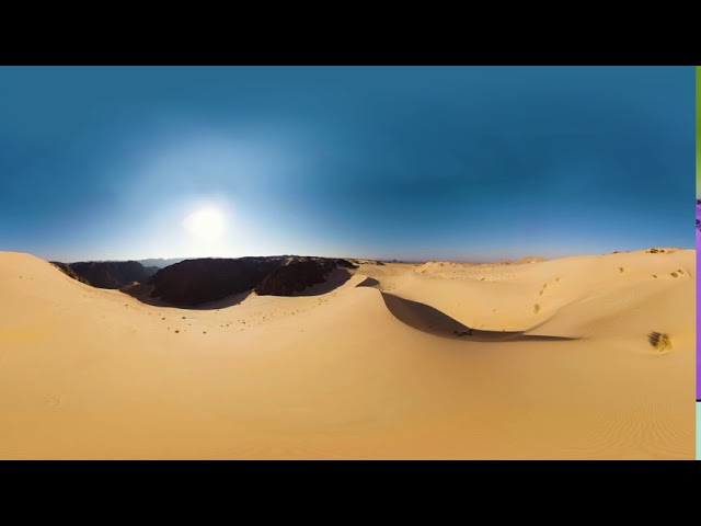 Sinai sand dunes 360 VR | Aerial shot