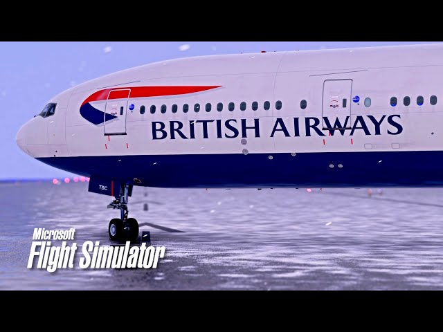 INTO THE STORM [RTX 4090]: British Airways BA 178: New York ✈ London in MSFS 2020