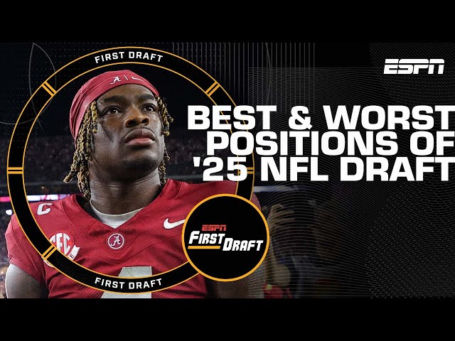 Mel Kiper's STRONGEST & WEAKEST positions of 2025 NFL Draft class | First Draft🏈