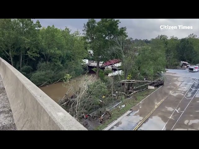 From Lake Lure to Asheville, flooding footage shows damage across NC communities