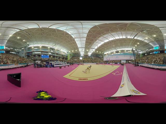 World Cup Rhythmic Gymnastics 360 virtual reality video.