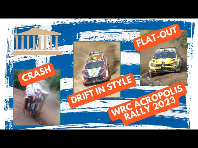 WRC EKO Acropolis Rally 2023 | FULL HIGHLIGHTS | CRASH & ACTION