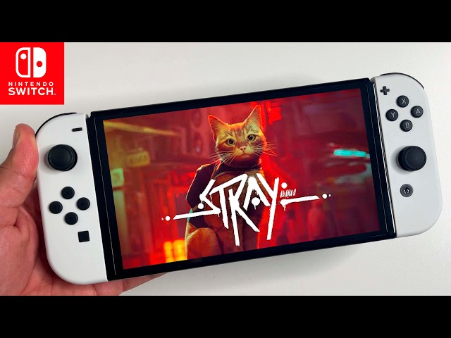 Stray on Nintendo Switch OLED Gameplay