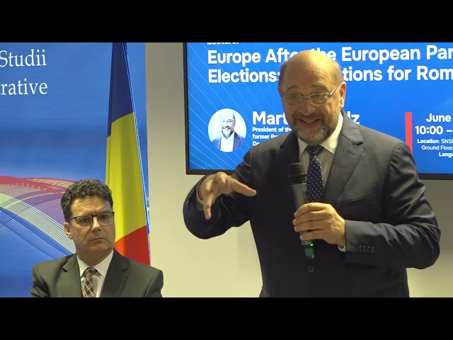 Martin Schulz - "Europe after the European Parliament elections. The implications for Romania"