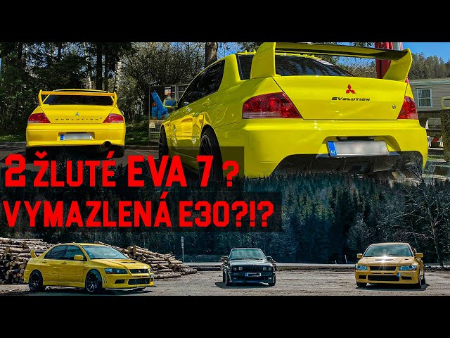 Two yellow Mitsubishi Lancer Evo 7's? & Awesome E30?!? |  Setting off!