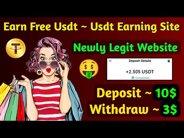 New Usdt Earning Site Usd Mining Site 2024 Best Investment Usdt Earning Website