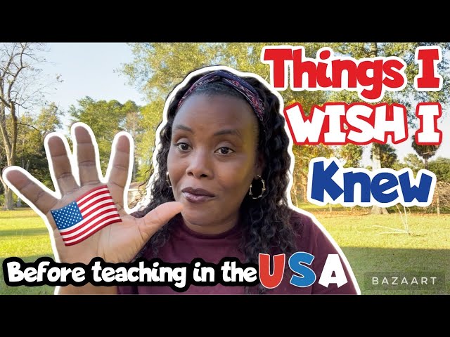 5 Things I WISH I KNEW BEFORE TEACHING IN THE USA!