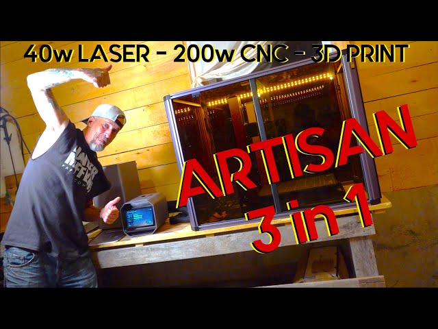 Building My Laser Cutter CNC Metal Milling Machine -  Snapmaker Artisan 3 in 1 3D Printer