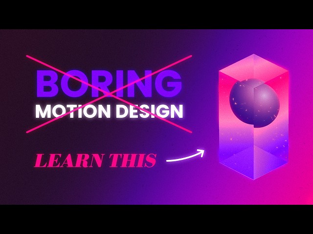 Stop making BORING Motion Design with 3 Pro Tips