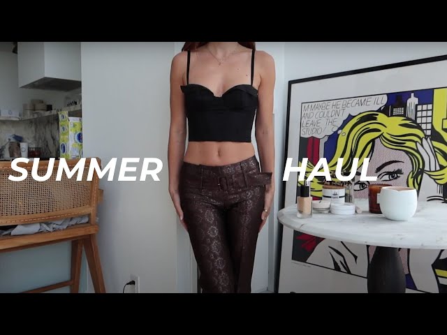 SUMMER TRY ON HAUL | revolve, jones road, luisa via roma