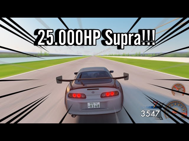 Crazy 25.000HP Full speed Supra in Assetto Corsa