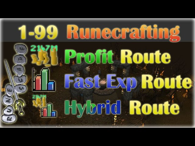 ULTIMATE 1-99 Runecrafting Guide! | Oldschool 2007 Runescape | Best Profit, Best Exp, or Both!