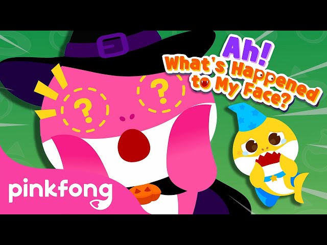 Ah! What's Happening to My Face! | Zombie Baby Shark | Pinkfong Halloween Story | Official Pinkfong