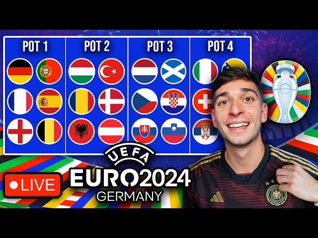 EURO 2024 DRAW LIVE REACTION