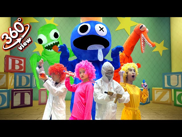 New Rainbow Friends Monster All Phases in Real Life VR 360°|Friday Night Funkin' (R.I.P Survivor)