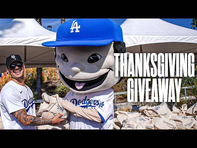 Thanksgiving Meal Giveaway at Dodger Stadium