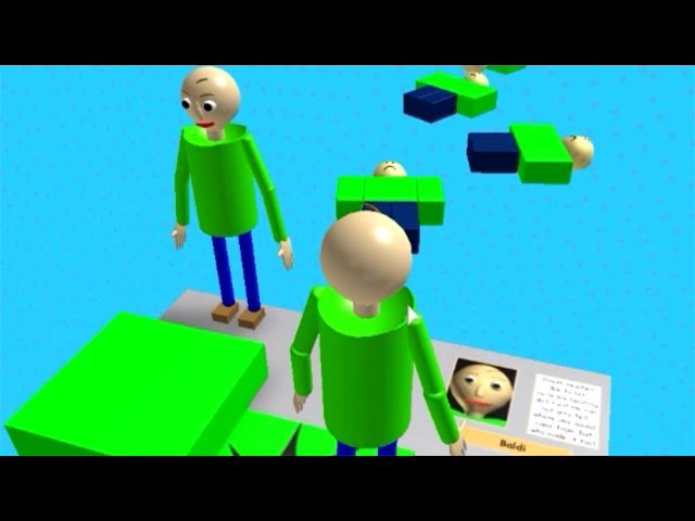 Play as Baldi!? Baldi's Basics Obby (New Map)