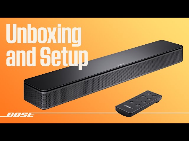 Bose TV Speaker – Unboxing and Setup