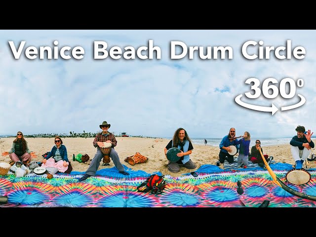 360° Drum Circle at Venice Beach Part 1