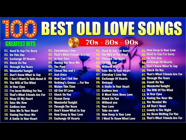 Whitney Houston, Phil Collins, Air Supply, Westlife, Backstreet Boys🎶OLd Love Songs 70's 80's 90's