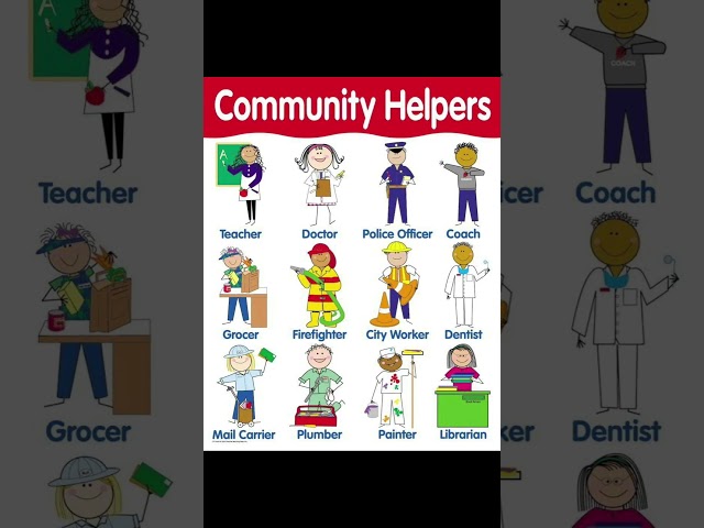 People who help us our Helpers # #english #ourhelpers #communityhelper #englishvocabulary