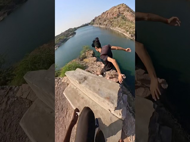 Wait For It…🤯 #parkour #freerunning #shortsfeed #rooftop #mountains #running #jump #spiderman