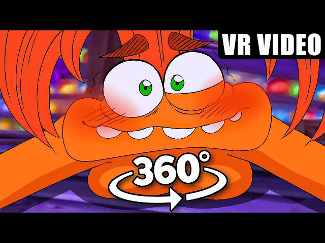 360º VR ANXIETY AND FEAR THE FIRST TIME┃Inside Out 2 (Intensamente 2) Comic Dub