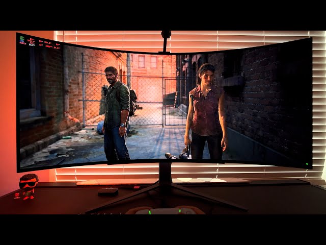 The Last of Us Part 1 is BEAUTIFUL on an OLED UltraWide Gaming Monitor - LG45GR95QE Gameplay