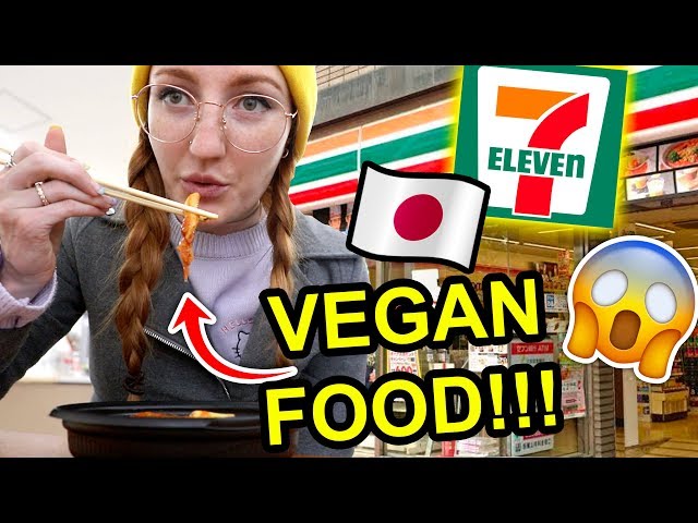 I ONLY ATE VEGAN FOOD FROM 7 ELEVEN IN JAPAN FOR 24 HOURS | Convenience Store Challenge Tokyo 2020